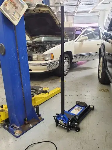 Classic Cadillac undergoing restoration-quality repair at Valette Auto Repair