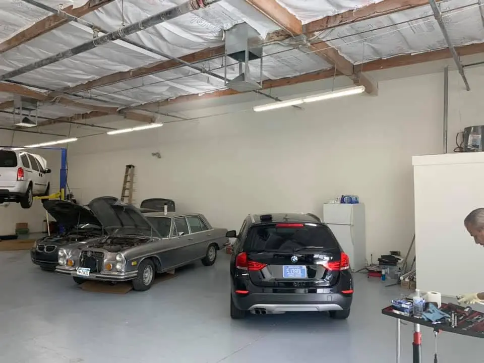 Import vehicles parked at the Valette Auto Repair import specialist shop in Chandler